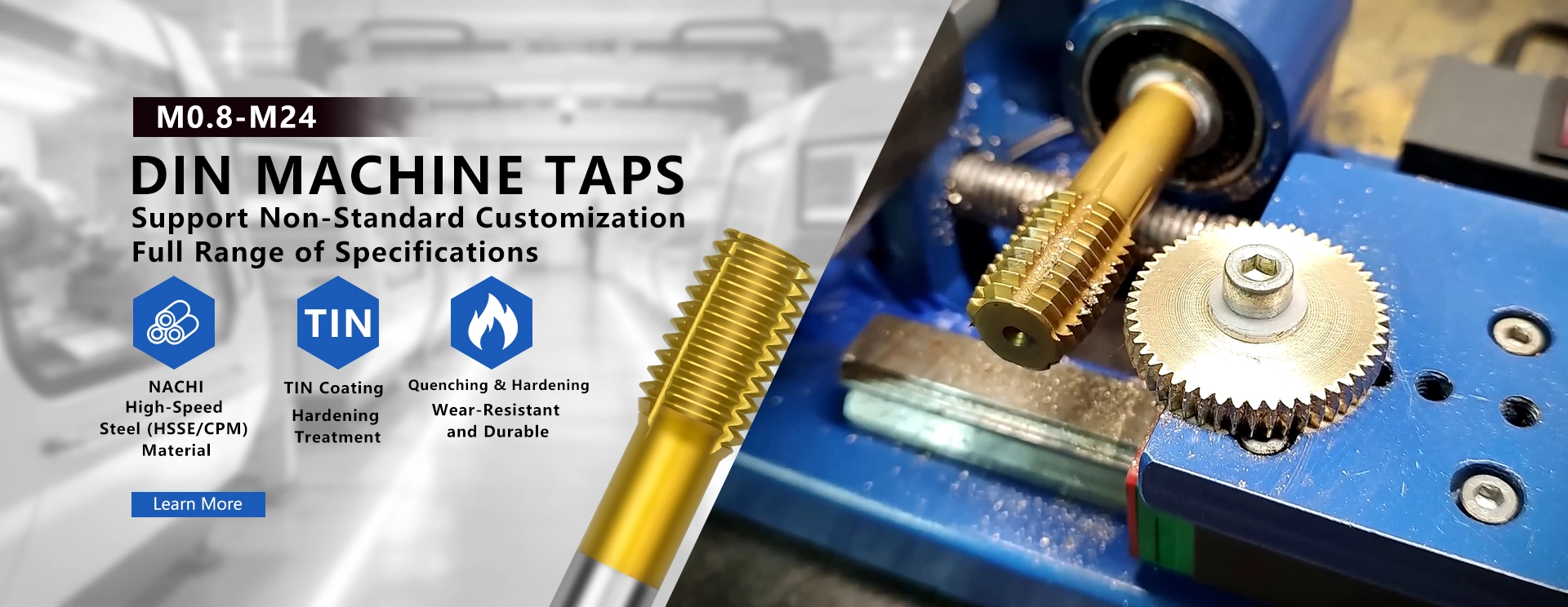 Titanium DIN Machine Taps