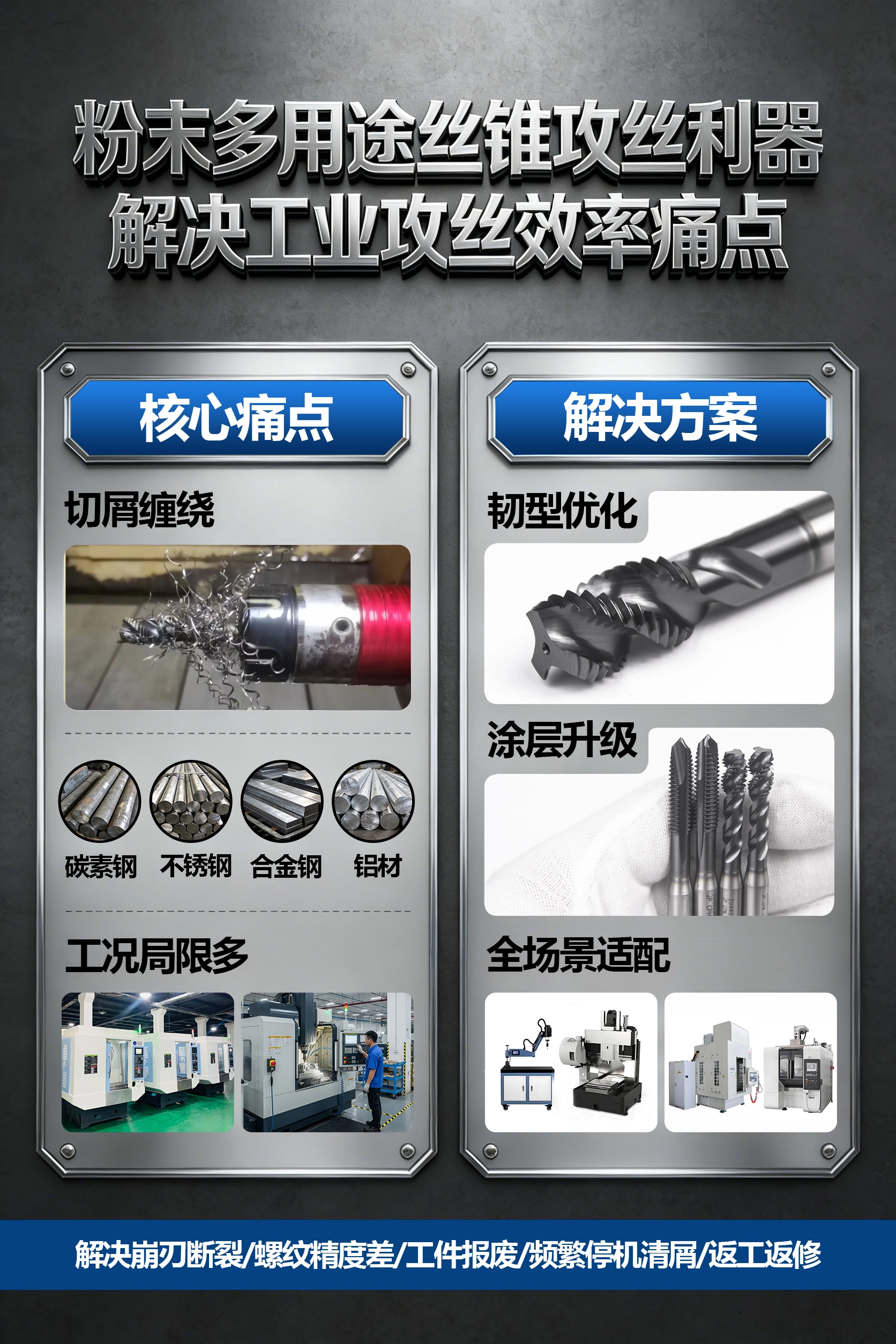 Powder Metallurgy Spiral / Pointed Machine Taps Powder Metallurgy Spiral / Pointed Machine Taps